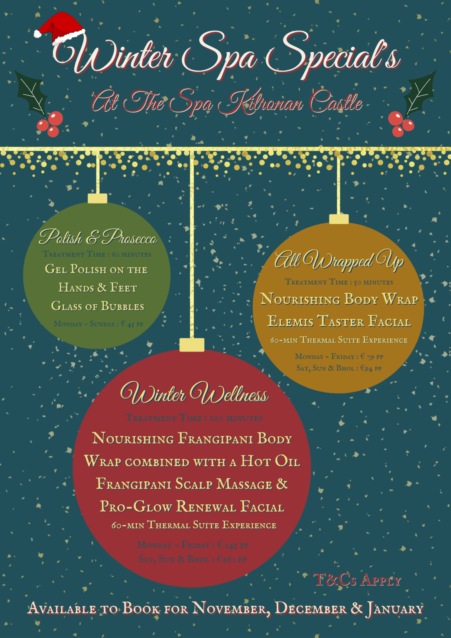 Spa Monthly Specials, Spa Packages Ireland | Kilronan Castle Spa